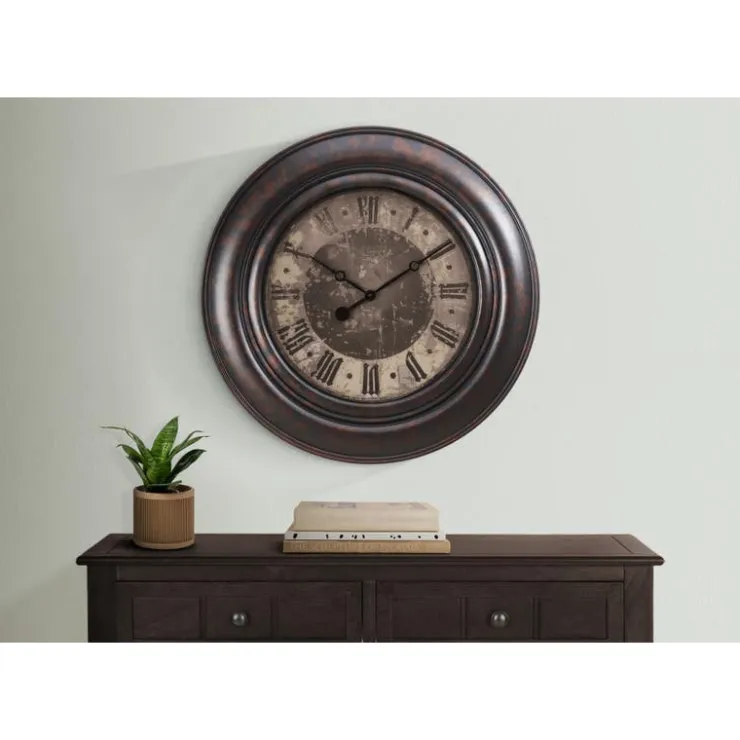 Monarch Wall Clock Brown Outlet