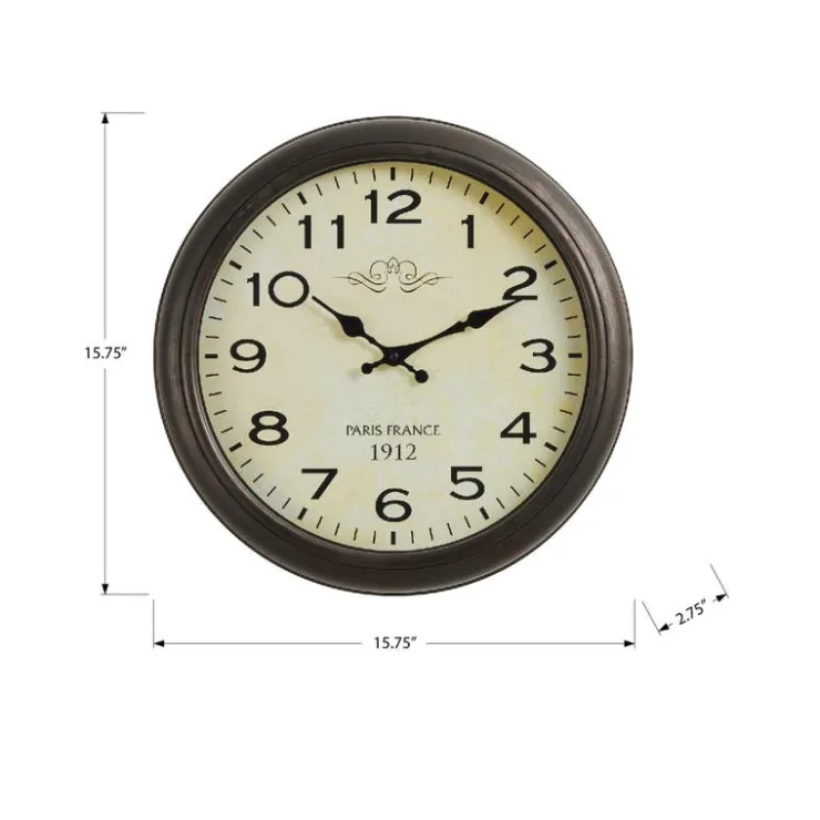 Monarch Wall Clock Brown Sale