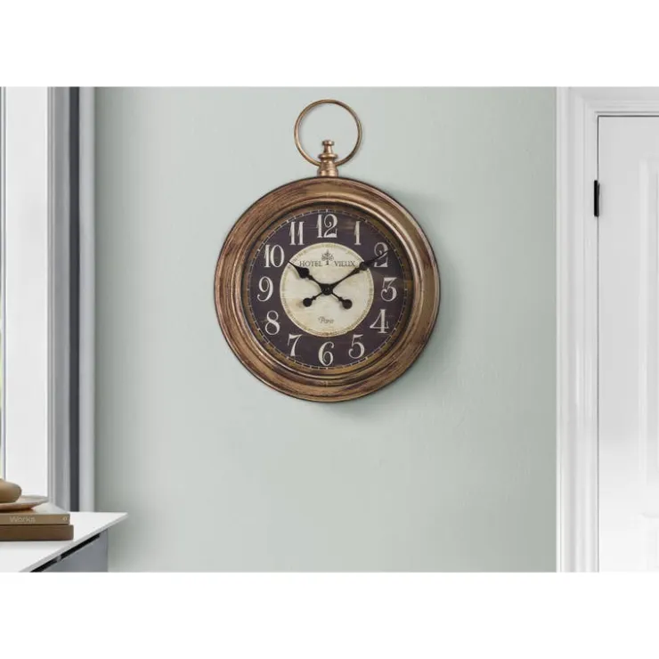 Monarch Wall Clock Brown Outlet