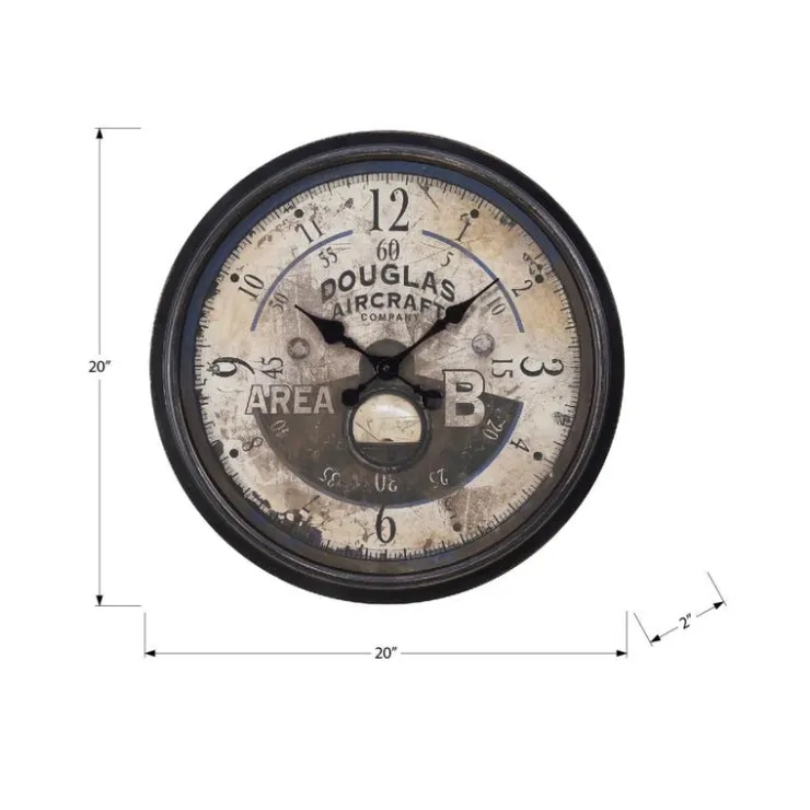 Monarch Wall Clock Brown Hot