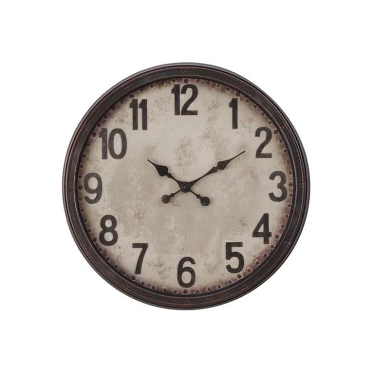 Monarch Wall Clock Brown