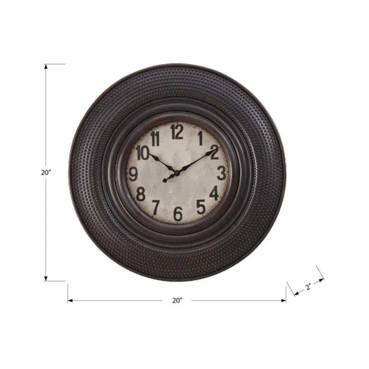 Monarch Wall Clock Brown Best