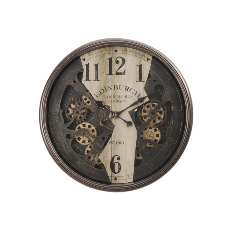 Monarch Wall Clock Brown
