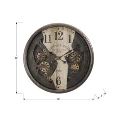 Monarch Wall Clock Brown