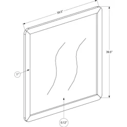 Monarch Wall mirror - Walnut Sale