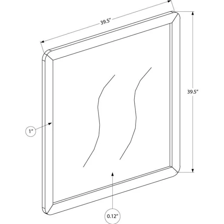 Monarch Wall mirror - Walnut Sale