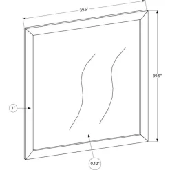 Monarch Wall Mirror - Oak Hot