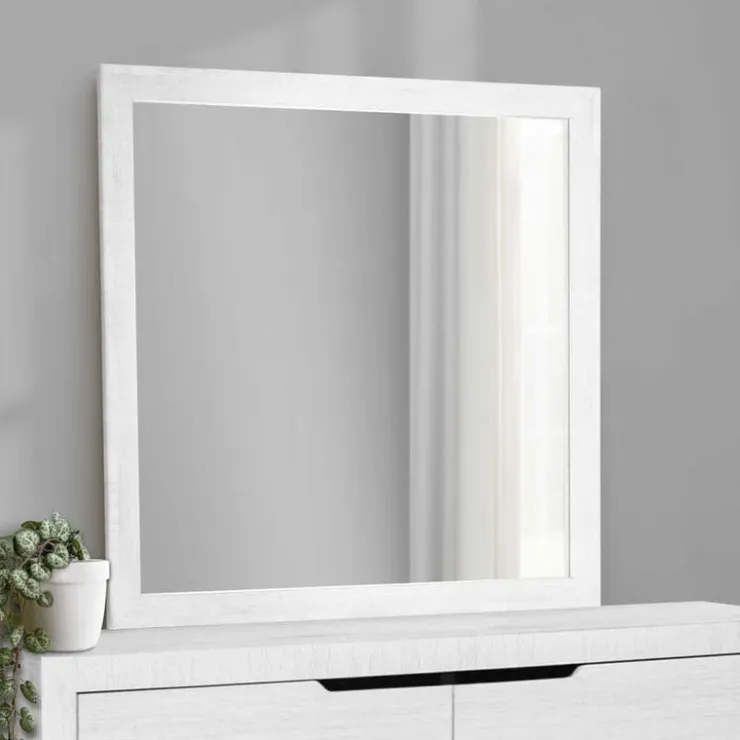 Monarch Wall Mirror - White Best