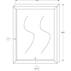 Monarch Wall Mirror - Grey