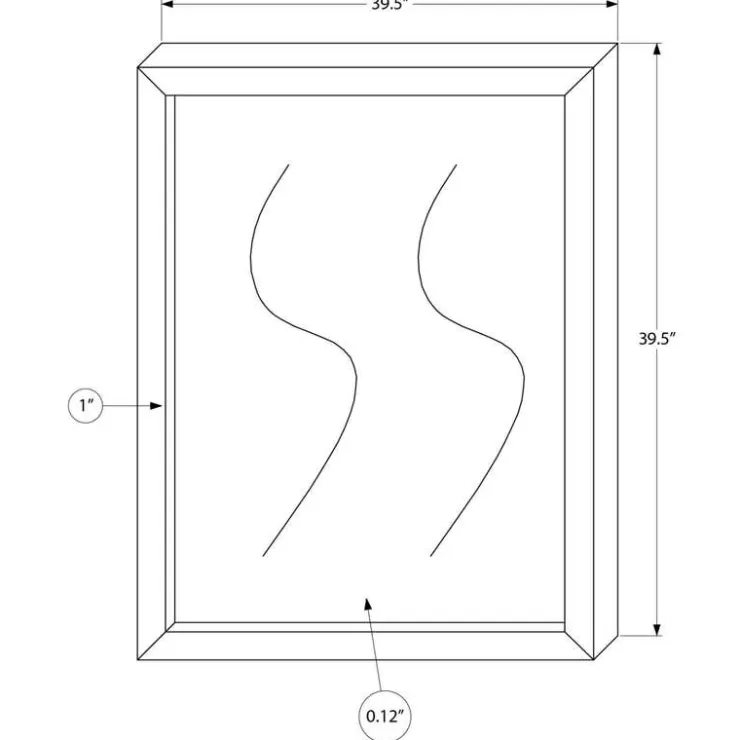 Monarch Wall Mirror - Grey