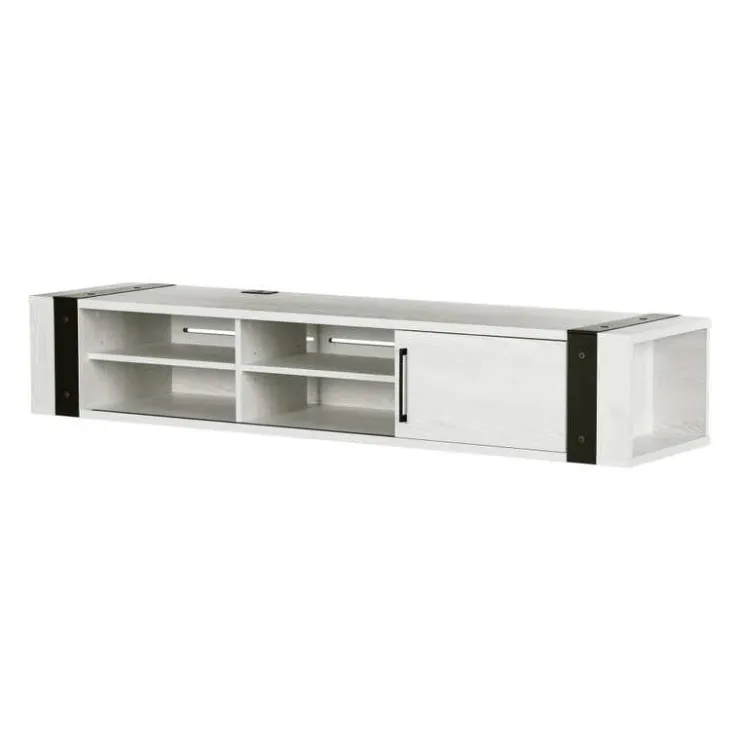 Meubles South Shore Wall Mounted Media Console - South Shore White Pine Hot