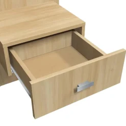 SUA-V Wall Units with 2 Integrated Nightstands for Full Beds - Natural New