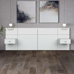 SUA-V Wall Units with 2 Integrated Nightstands for Queen Beds (60