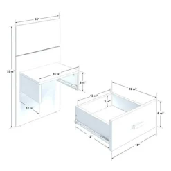 SUA-V Wall Units with 2 Integrated Nightstands for Queen Beds - Taupe Brown Online