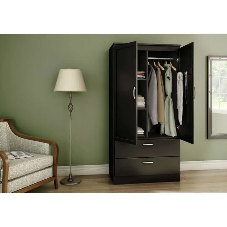 Meubles South Shore Wardrobe Armoire - South Shore PURE BLACK Online