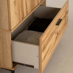 Meubles South Shore Wardrobe With Doors And Drawer - South Shore Nordik Oak Outlet