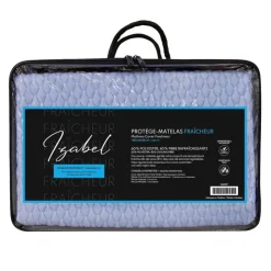 Waterproof Fresh Mattress Protector for 16-in Mattresses - King-Size 78" Blue Outlet