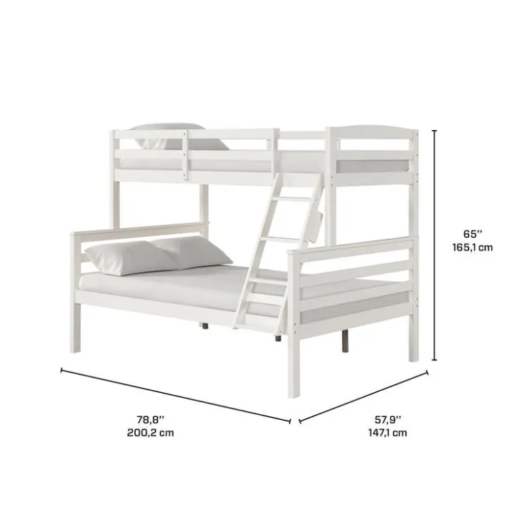 Bunk Bed - 39"/54" White Outlet
