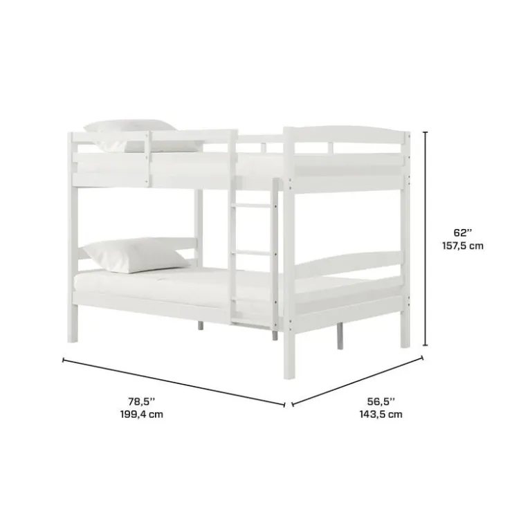 Bunk Bed - 54"/54" White Hot