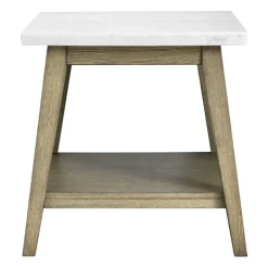 White Marble Top Side Table White / Naturel Outlet