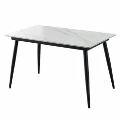 Sintered Stone Dining Set with 4 Grey Chairs - 48