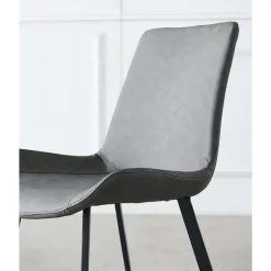 Sintered Stone Dining Set with 4 Grey Chairs - 48