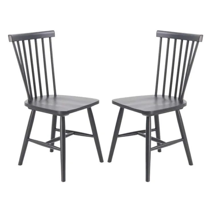 Wooden Chairs (Set of 2) - Black Hot