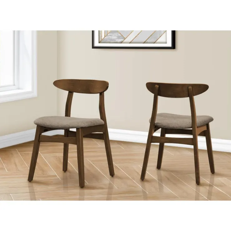 Monarch Wooden Chairs (Set of 2) - - Walnut Clearance