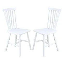 Wooden Chairs (Set of 2) - White Online