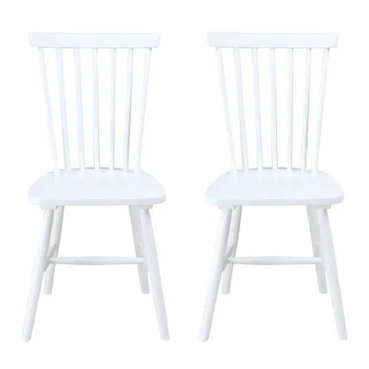 Wooden Chairs (Set of 2) - White Online