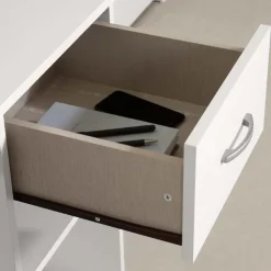 Meubles South Shore Work Desk with Charging Outlet - South Shore Pure White Sale