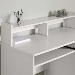 Meubles South Shore Work Desk with Charging Outlet - South Shore Pure White Sale