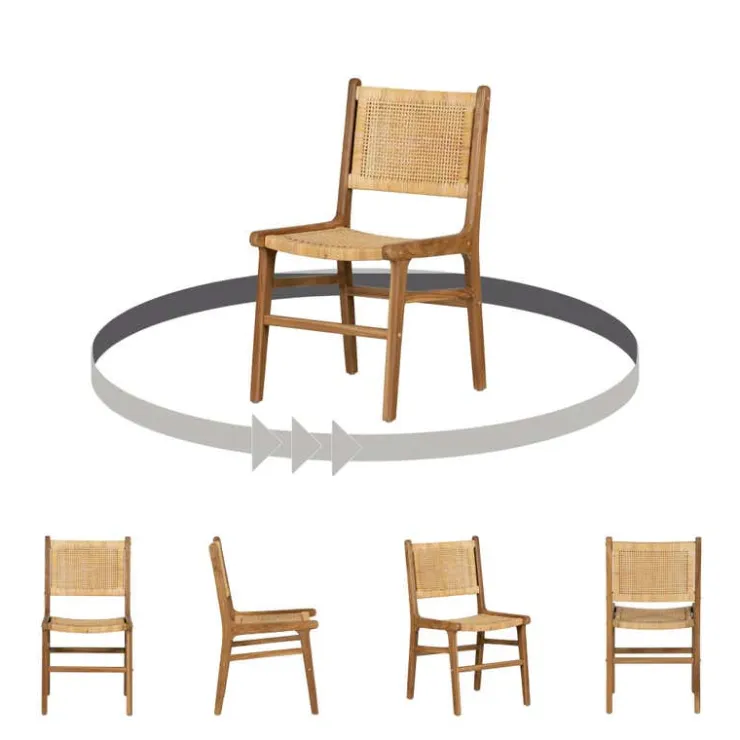 Meubles South Shore Woven Rope Chairs (Set of 2) - Natural Rattan and Natural Online